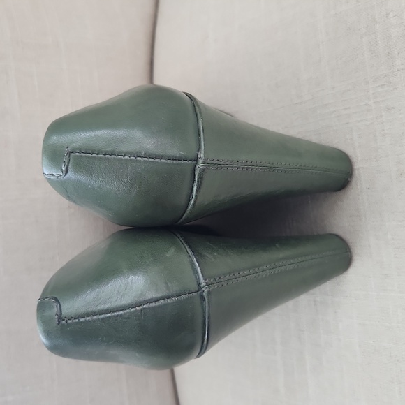 Kork-Ease | Julianna Leather Green Wedge Size. 6.5 - Picture 5 of 7